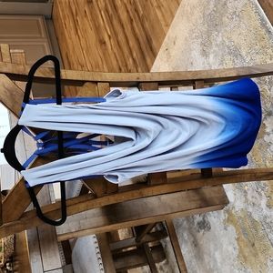 Blue ombre tank top